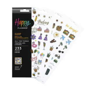 PEGATINAS HAPPY PLANNER ICONS 8 HOJAS                                                               