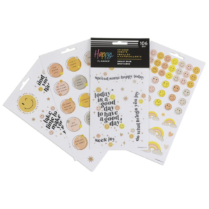 PEGATINAS HAPPY PLANNER SMILEY 5 HOJAS                                                              