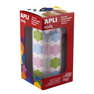 GOMETS APLI FLORES 20 X 18 MM MULTICOLOR                                                            