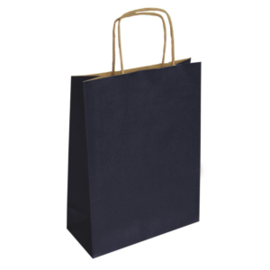 BOLSA PAPEL KRAFT AZUL MARINO MEDIANA                                                               