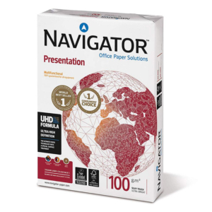 PAPEL A4 NAVIGATOR PRESENTATION 100G 500 HOJAS BLANCO                                               