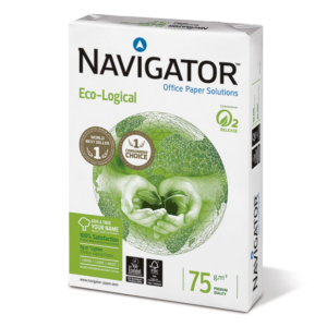 PAPEL A4 NAVIGATOR ECO-LOGICAL 75G 500 HOJAS                                                        