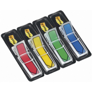 BANDERITAS POST-IT FLECHAS 12 X 43 MM 4 COLORES 96 UD.                                              