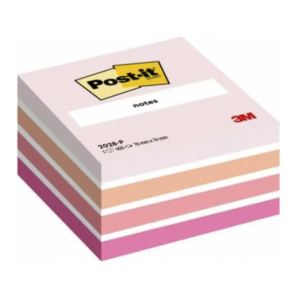 BLOC NOTAS ADHESIVAS POST-IT 76 X 76 MM ROSA PASTEL 450 HOJAS                                       
