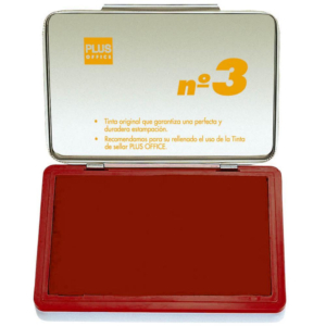 TAMPÓN MANUAL SELLAR PLUS OFFICE Nº3 70 X 105 MM ROJO                                               