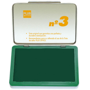 TAMPÓN MANUAL SELLAR PLUS OFFICE Nº3 70 X 105 MM VERDE                                              