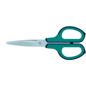 TIJERA OFICINA PLUS OFFICE CURVE ACERO 174 MM AZUL/ACERO                                            