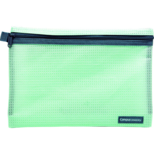 BOLSA MULTIUSOS CAMPUS UNIVERSITY CREMALLERA 240 X 170 MM VERDE                                     