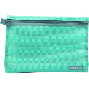 BOLSA MULTIUSOS CAMPUS UNIVERSITY CREMALLERA 240 X 170 MM AZUL                                      
