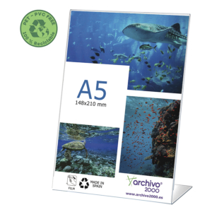 EXPOSITOR SOBREMESA ARCHIVO 2000 FLEXIBLE A5 VERTICAL                                               
