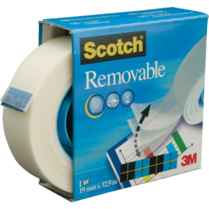 CINTA ADHESIVA REMOVIBLE 3M SCOTCH MAGIC 19 MM X 33 M                                               