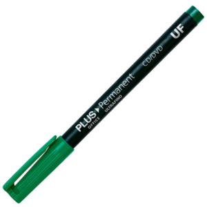 ROTULADOR PERMANENTE PLUS OFFICE PERMANENT ULTRA FINO 0,4 MM VERDE                                  