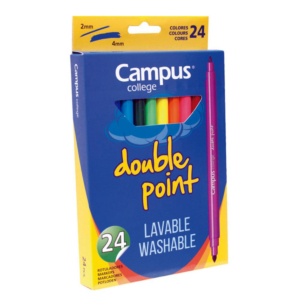 ROTULADORES DOBLE PUNTA CAMPUS COLLEGE 24 COLORES                                                   