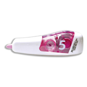 CORRECTOR EN CINTA PLUS MR2 MINI 5MM X 6M ROSA                                                      