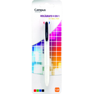 BLISTER BOLIGRAFO CAMPUS 4 COLORES TINTA NORMAL