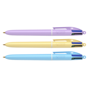BOLÍGRAFO TINTA ACEITE BIC 4 COLOURS PASTEL 4 COLORES                                               