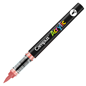 ROTULADORES ACRÍLICOS CAMPUS ACRYLIC PUNTA PINCEL CAJA 8 UD. CORAL                                  