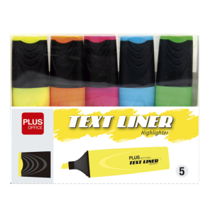 MARCADOR FLUORESCENTE PLUS OFFICE TEXTLINER 3.2 NEÓN SURTIDOS/BLÍSTER 5 UD                          