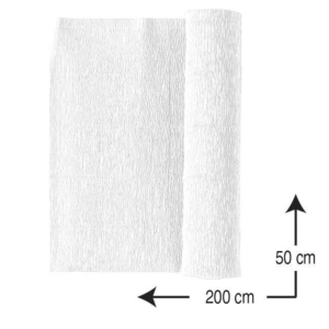 PAPEL CRESPÓN CAMPUS UNIVERSITY 0,5 X 2 M. 10 H. BLANCO