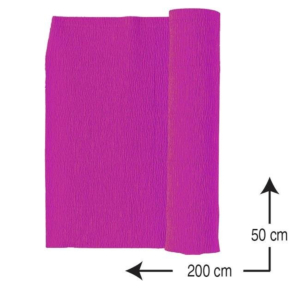 PAPEL CRESPÓN CAMPUS UNIVERSITY 0,5 X 2 M. 10 H. ROSA OSCURO