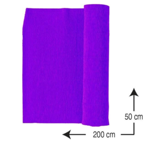 PAPEL CRESPÓN CAMPUS UNIVERSITY 0,5 X 2 M. 10 H. MORADO