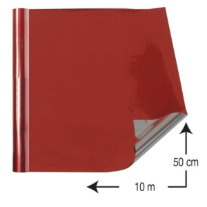 PAPEL METALIZADO MARGOK 0,5 X 10 M. ROJO