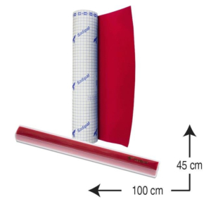 ROLLO PAPEL TERCIOPELO ADHESIVO SADIPAL 45 X 100 CM. ROJO REF. 06708