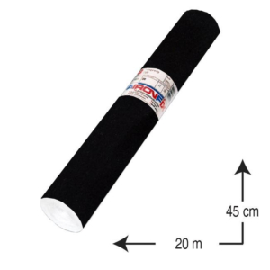ROLLO DE PLÁSTICO ADHESIVO AIRONFIX 0,45 X 20 M. NEGRO REF. 67626