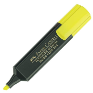 ROTULADOR FLUORESCENTE FABER CASTELL AMARILLO REF. 48