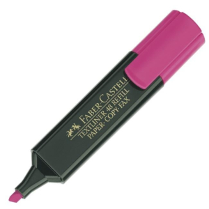 ROTULADOR FLUORESCENTE FABER CASTELL ROSA REF. 48