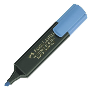 ROTULADOR FLUORESCENTE FABER CASTELL AZUL REF. 48