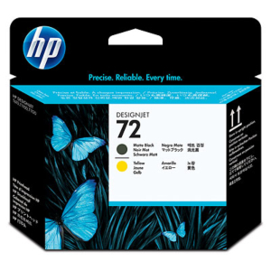 HP DESIGNJET T610/1100 CABEZAL NEGRO MATE Y AMARILLO Nº72