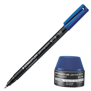 ROTULADOR PERMANENTE STAEDTLER LUMOCOLOR M AZUL REF. 317