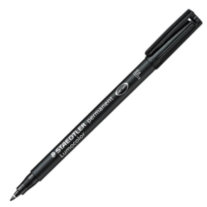 ROTULADOR PERMANENTE STAEDTLER LUMOCOLOR F NEGRO REF. 318
