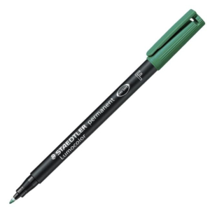 ROTULADOR PERMANENTE STAEDTLER LUMOCOLOR F VERDE REF. 318