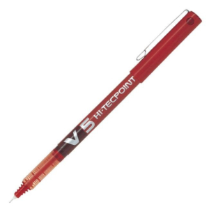 BOLÍGRAFO PILOT V5 TINTA LÍQUIDA ROJO