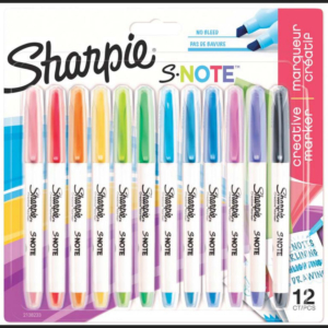 MARCADORE SHARPIE S NOTE BLÍSTER 12 UD. COLORES SURTIDOS                                            