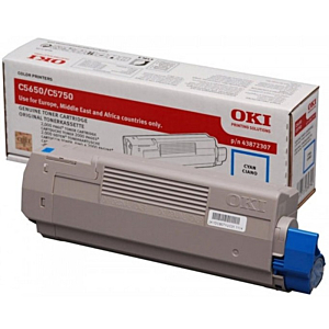 OKI C5650/C5750 TONER CIAN 2K