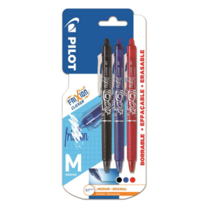 BOLÍGRAFO TINTA GEL PILOT FRIXION CLICKER COLORES SURTIDOS BLÍSTER 2 UD.                            