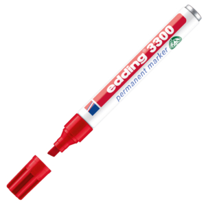 ROTULADOR PERMANENTE EDDING 3300 ROJO                                                               