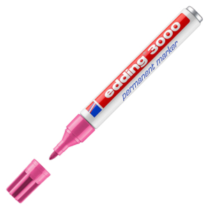 ROTULADOR PERMANENTE EDDING 3000 ROSA                                                               