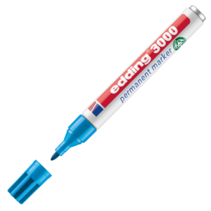 ROTULADOR PERMANENTE EDDING 3000 AZUL CLARO                                                         