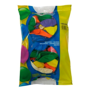 GLOBOS DE COLORES (BOLSA 100 UNID.) REF. 9-G
