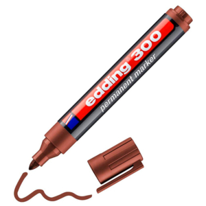 ROTULADOR PERMANENTE EDDING 300 MARRÓN                                                              
