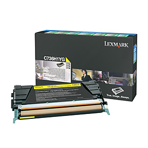 LEXMARK C-736, X-736/738 TONER AMARILLO ALTO RENDIMIENTO RETORNABLE
