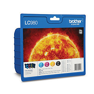BROTHER PACK CARTUCHOS NEGRO, CIAN, MAGENTA Y AMARILLO DCP-145C/DCP-165C,