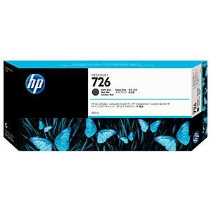 HP DESIGNJET CARTUCHO NEGRO MATE Nº726 300ML