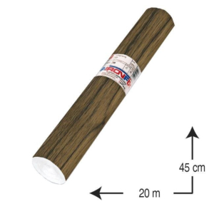 ROLLO DE PLÁSTICO ADHESIVO AIRONFIX 0,45 X 20 M. CASTAÑO REF. 67131