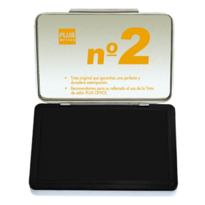 ALMOHADILLAS PARA SELLAR PLUS OFFICE Nº 2 NEGRO 80X120MM
