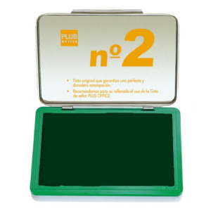 ALMOHADILLAS PARA SELLAR PLUS OFFICE Nº 2 VERDE 80X120MM
